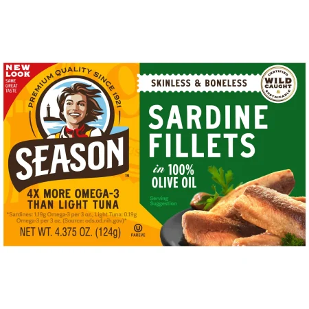 SEASON SARDINES FILLET x 6, 744g
