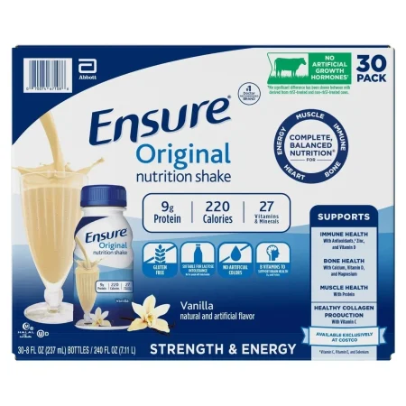 ENSURE VANILLA AND CHOCOLATE PROTEIN SHAKE X 30 7.11L