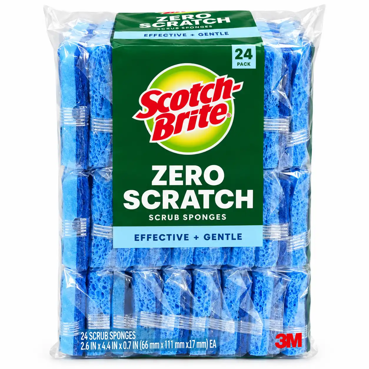 Scotch-Brite Zero Scratch Scrub Sponges – 24 Pack