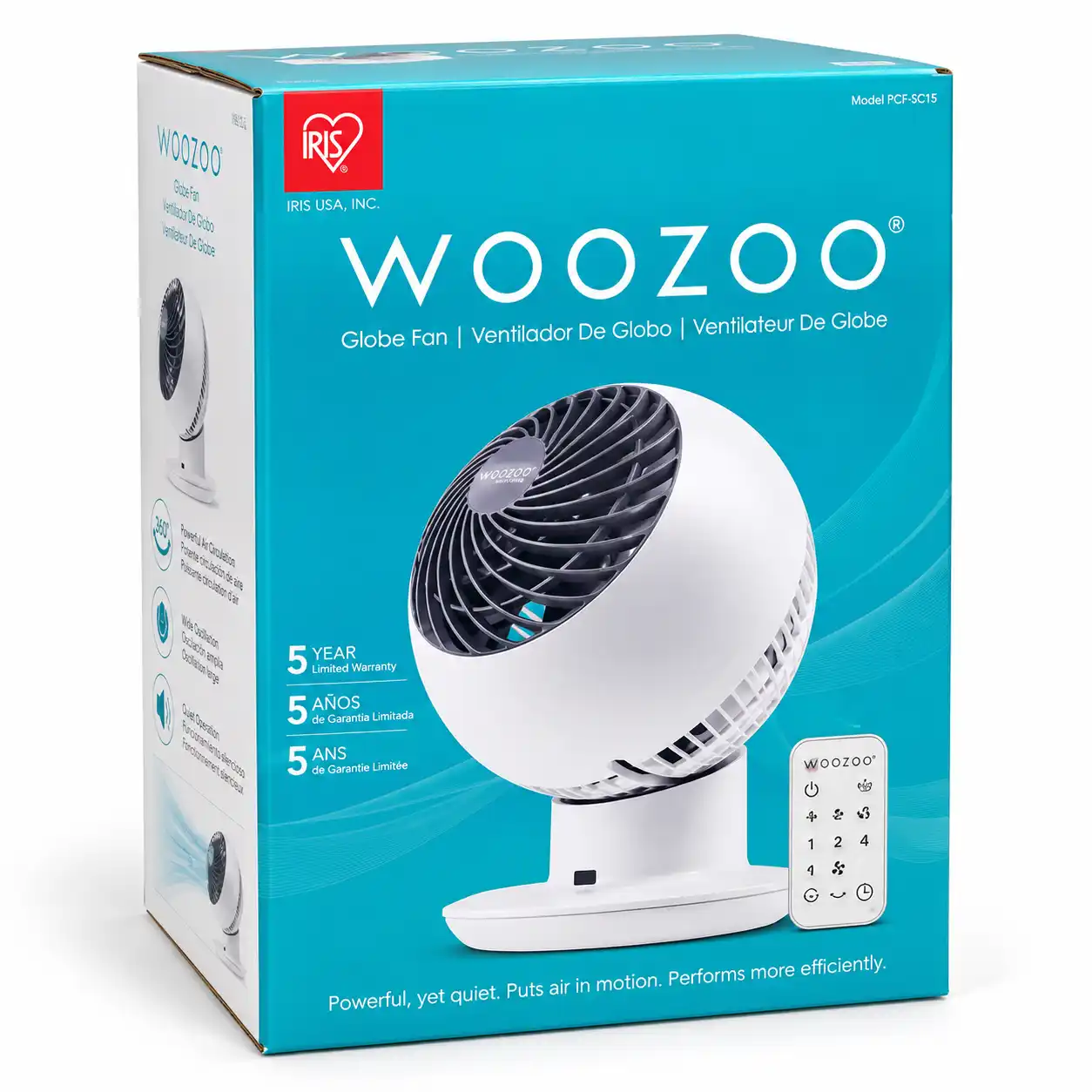 WOOZOO Globe Fan with Remote Control